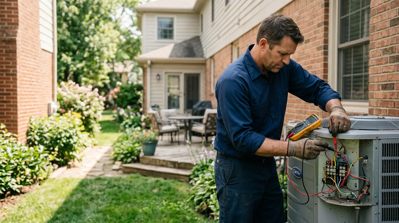 HVAC technician working near Surry, VA